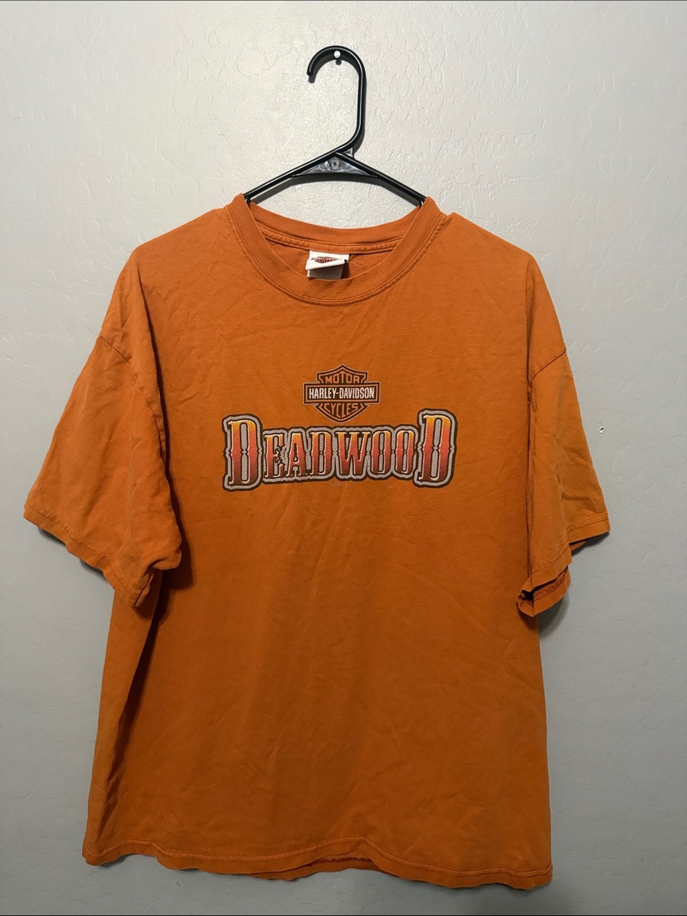 Harley-Davidson Orange Deadwood Graphic Short Sleeve Tee